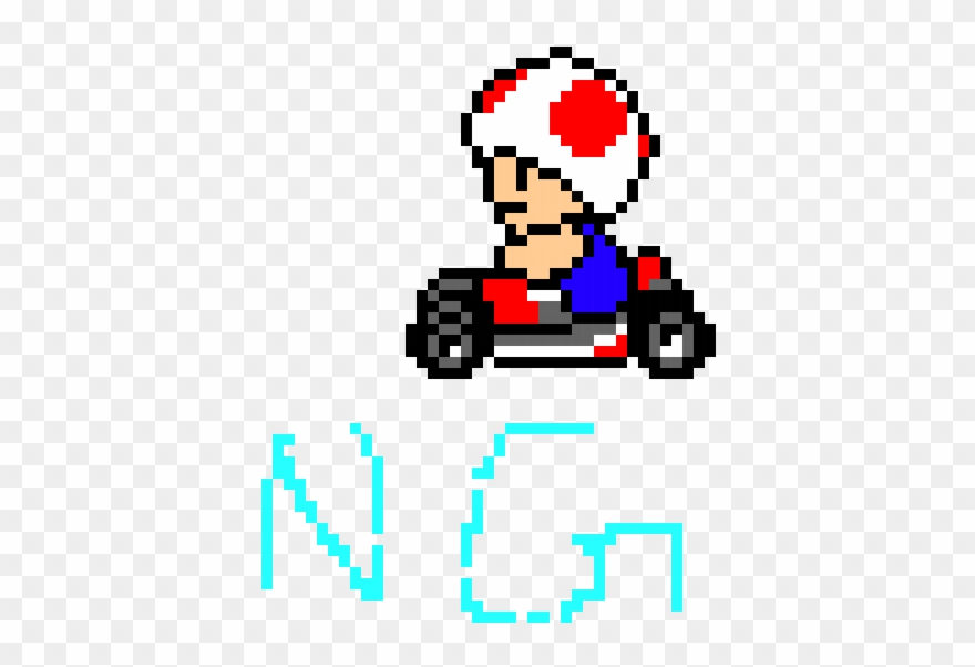 Toad Mario Kart - Toad Mario Kart Pixel Clipart