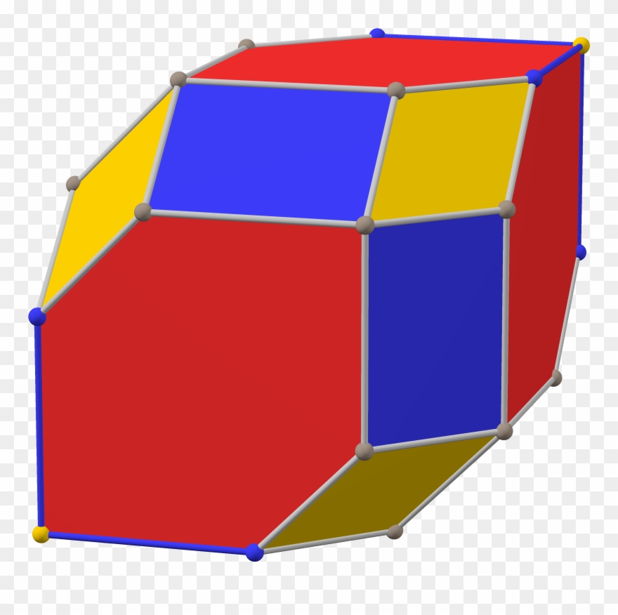 Concertina Cube With Direction Colors Clipart