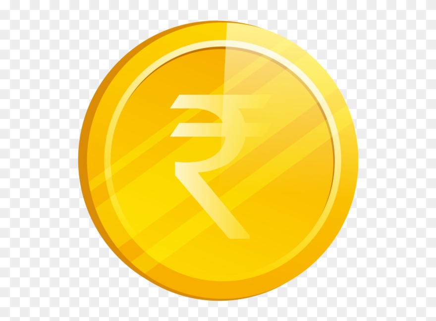 Gold Rupee Coin Png - Circle Clipart