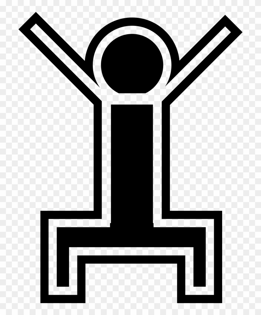 Png File Svg - Stick Man Squatting Clipart