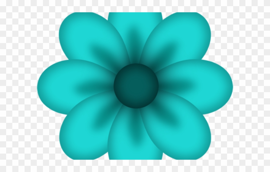 Blue Flower Clipart Flower Power - Png Download