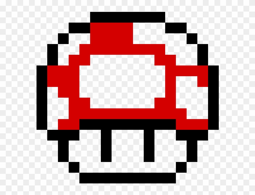 Red Toad - Super Mario Toad Pixel Art Clipart