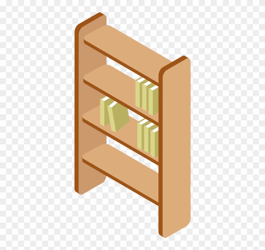 Bookshelf - Shelf Clipart