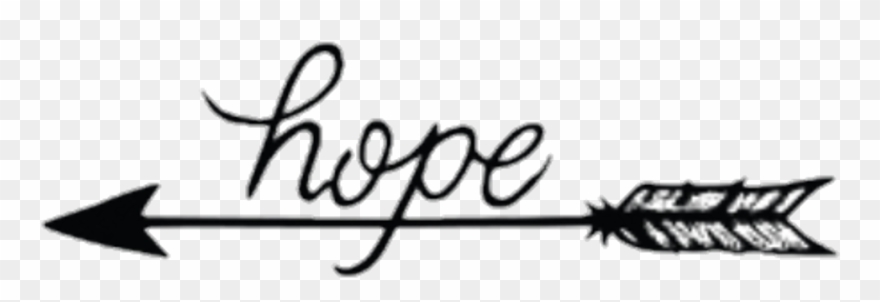 Arrow Hope Words Sayings Quotes - Tattoo Pijl En Tekst Clipart