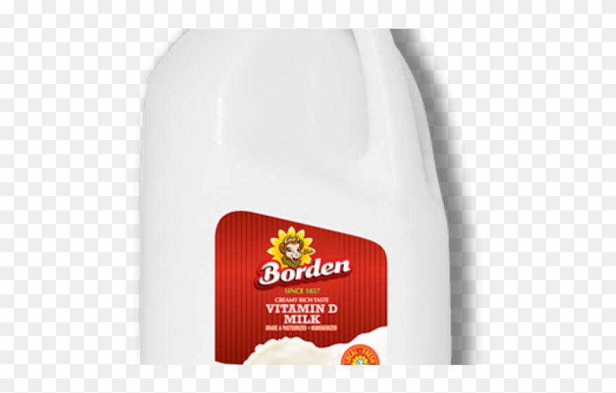 Plastic Clipart Quart Milk - Borden Milk - Png Download