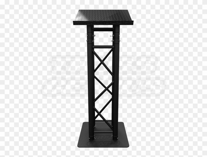 Matte Truss Lectern Pulpit Presentation - Lectern Black Truss Clipart
