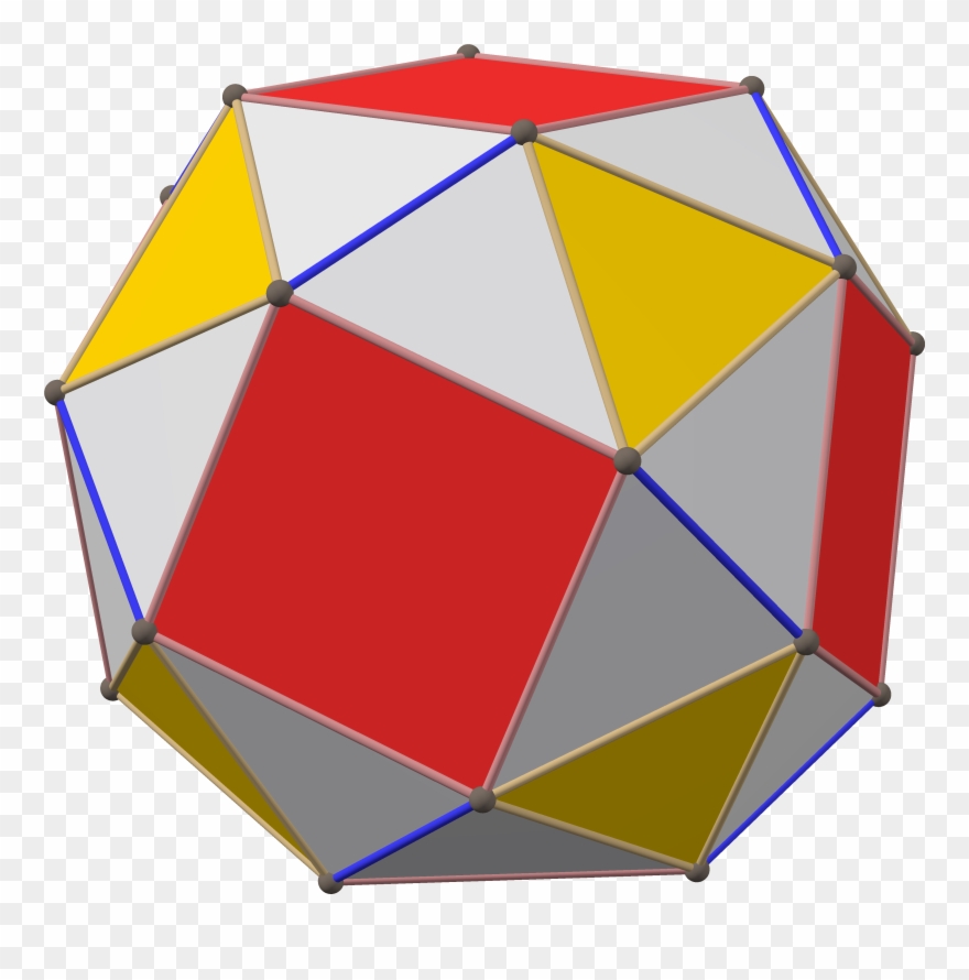 Polyhedron Great Rhombi 6-8 Subsolid Snub Left Maxmatch - Umbrella Clipart