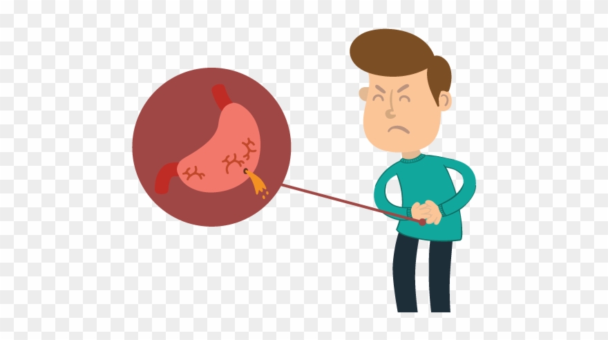 Gastric Ulcer - Cartoon Clipart