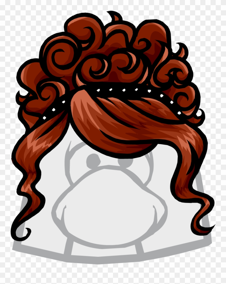 Red Hair Clipart Club Penguin - Club Penguin Big Wig - Png Download