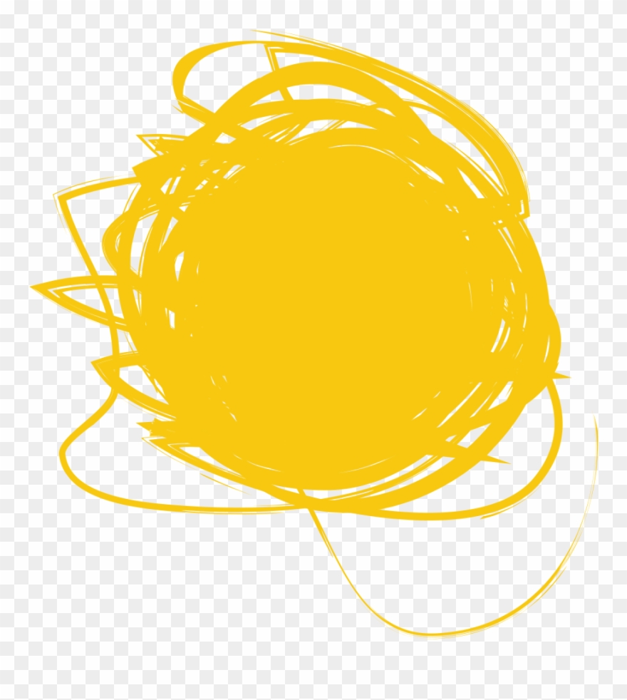Yellow Marker Scribble - Illustration Clipart