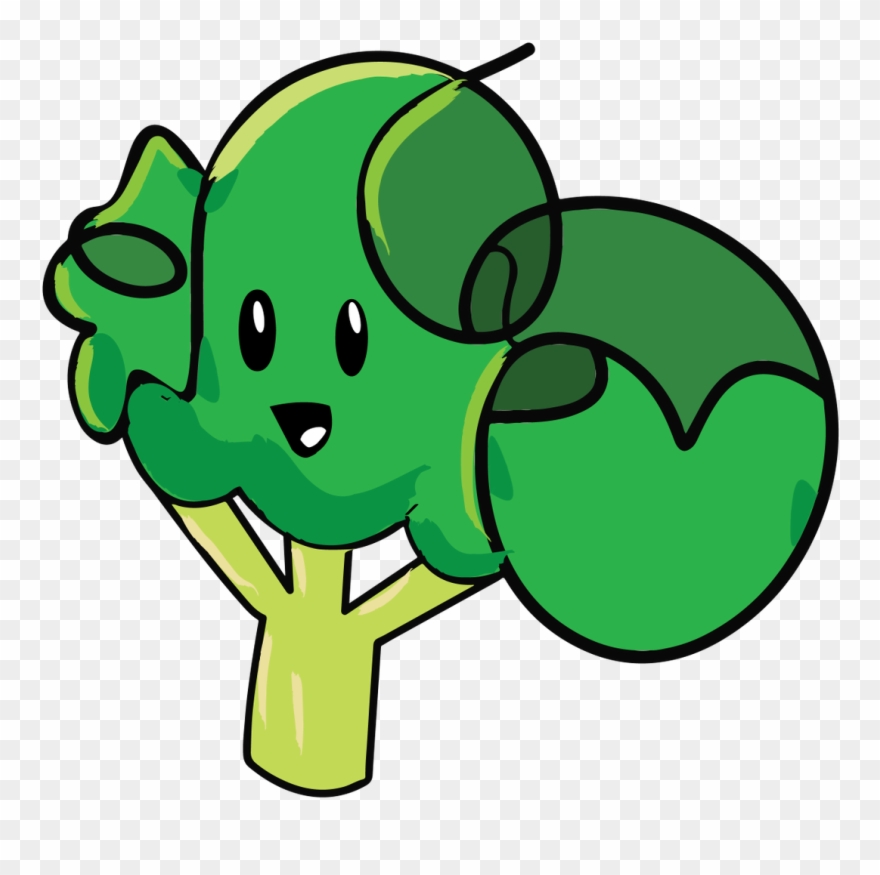 "scribble Broccoli" Here's To A Healthy New Year Pic Clipart