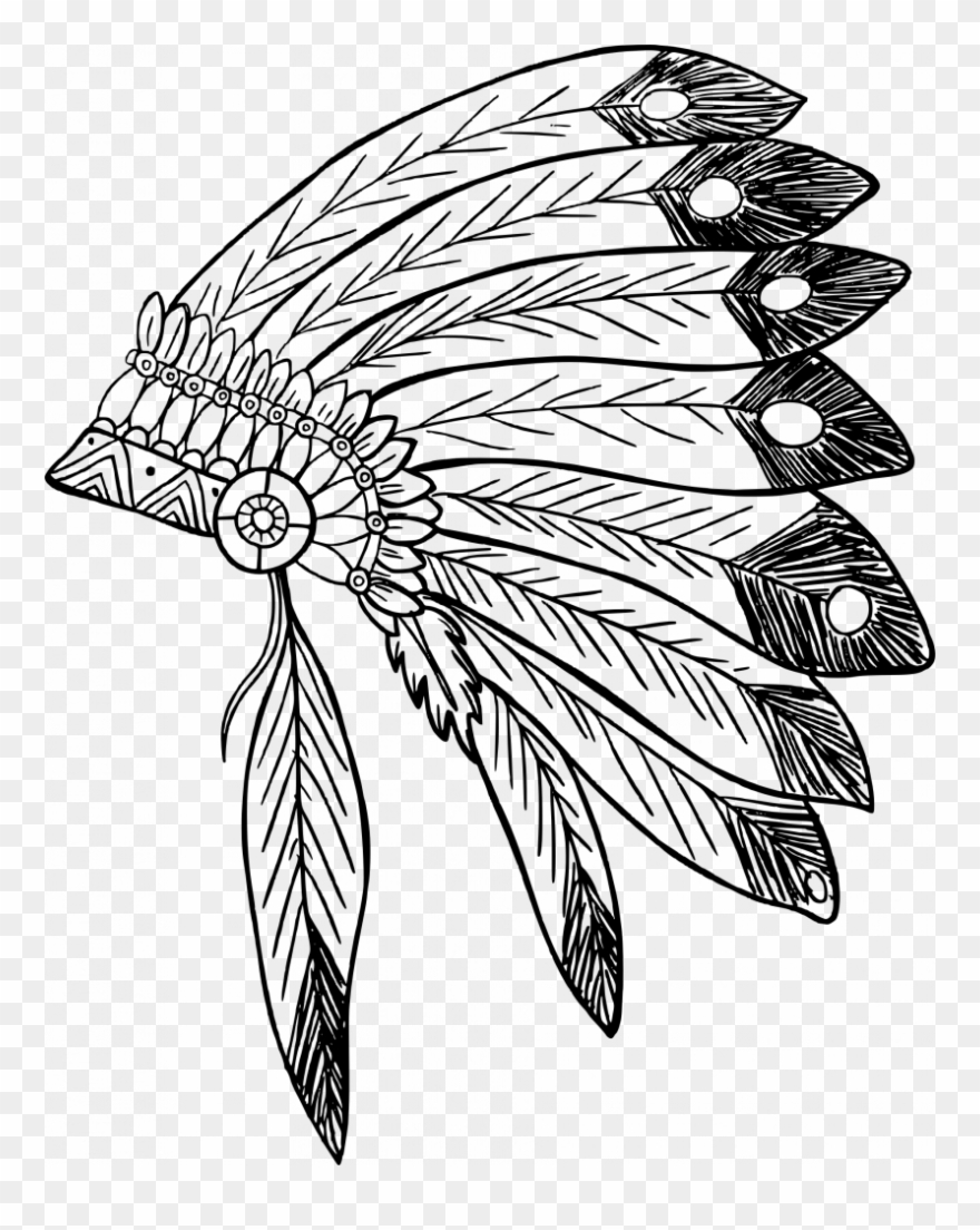Download Pleasing Indian Headdress Clipart - Png Download
