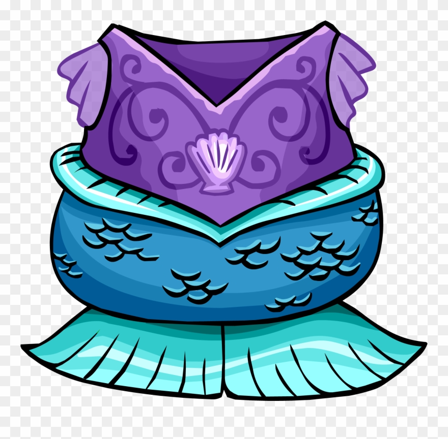 Mermaid Costume - Club Penguin Mermaid Tail Clipart