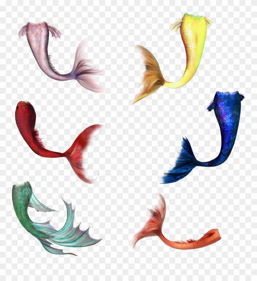 Mermaidtail Sticker - Red Mermaid Tail Png Clipart