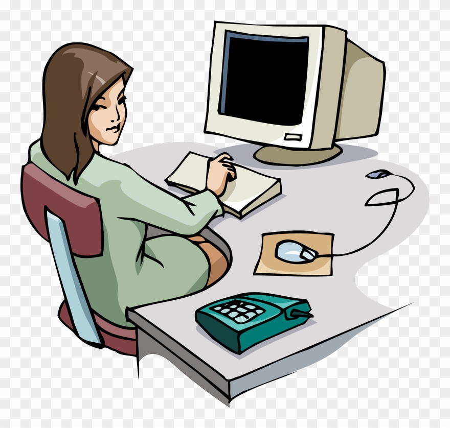 Advertisement Clipart Data Entry Clerk - Computer Operator Clipart Png Transparent Png