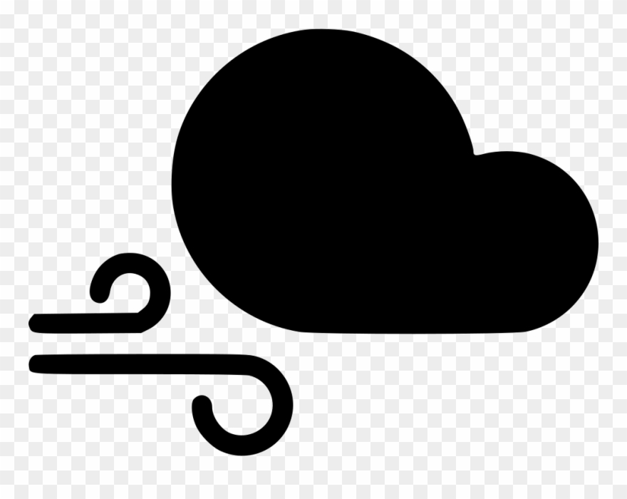 Wind Cloud Gust Comments - Heart Clipart