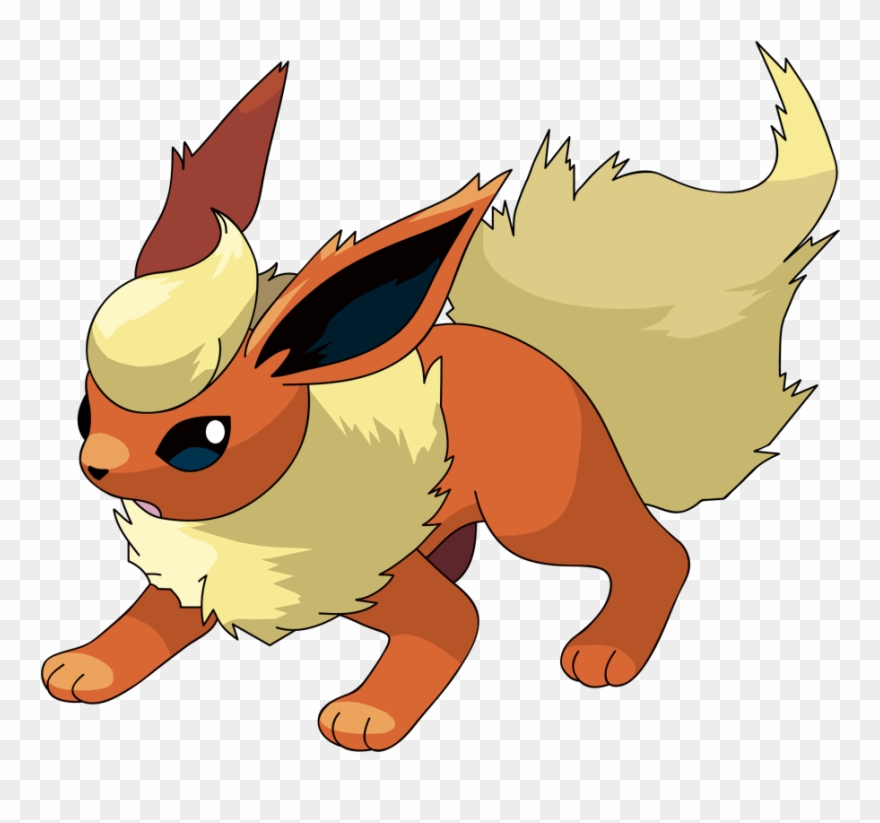 Flareon By Kirkbutler-d36eibx - Pokemon Eevee Evolution Flareon Clipart