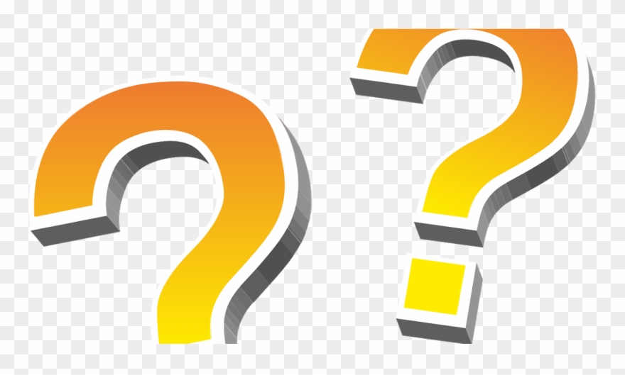 Two Question Marks Clipart