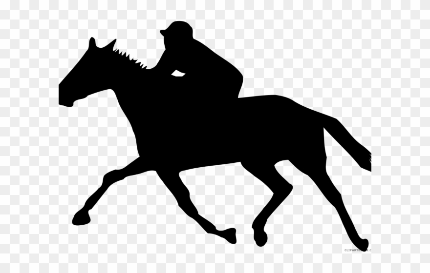 Horse Racing Clipart Melb - Horse Racing Silhouette Png Transparent Png