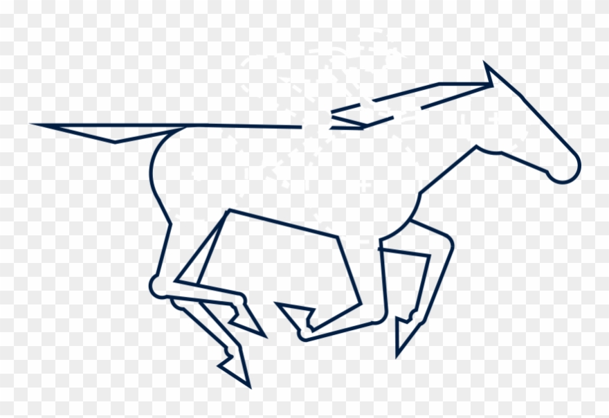 Thoroughbred - Line Art Clipart