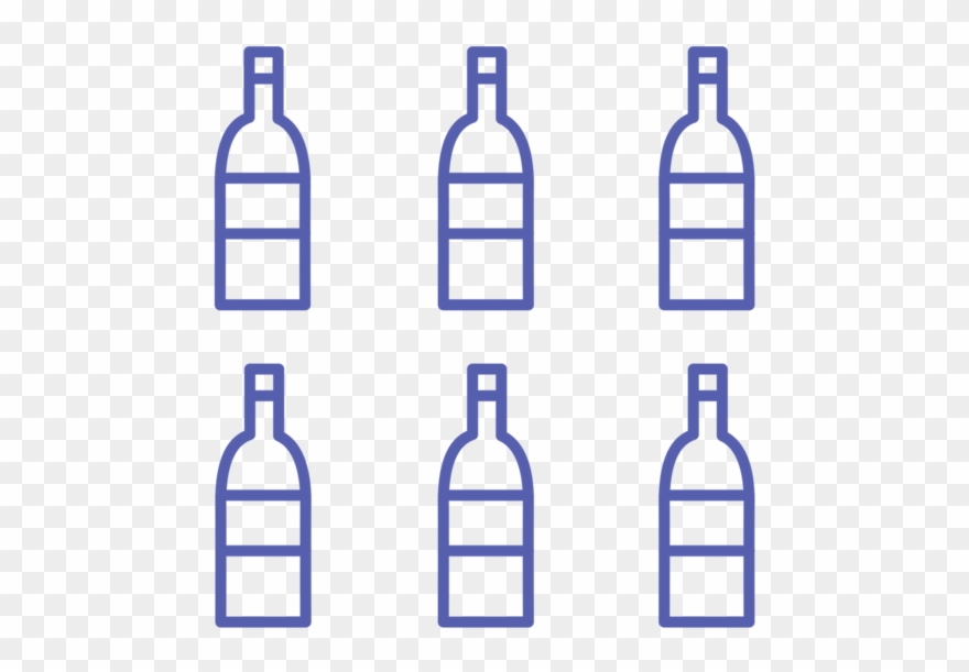 Through The Grapevine - Glass Bottle Clipart