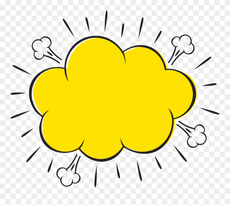 Exploding Heart Clipart - Explosion Comic Png Transparent Png