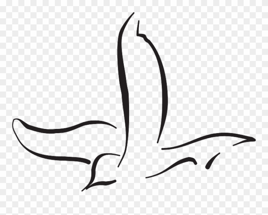 Free Png Download Flying Bird Line Drawing Png Images - Bird Flying Drawing Png Clipart