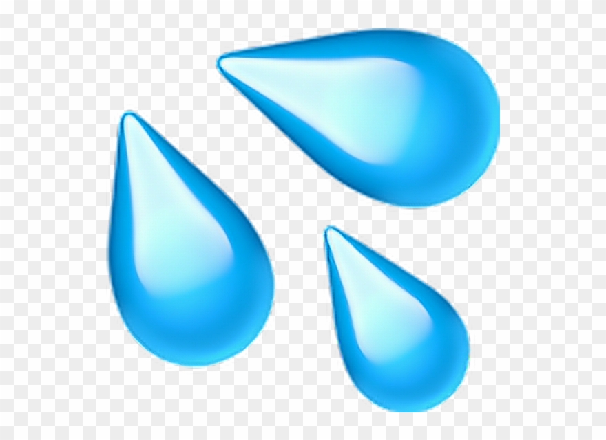 572 X 560 7 - Sweat Droplets Emoji Clipart