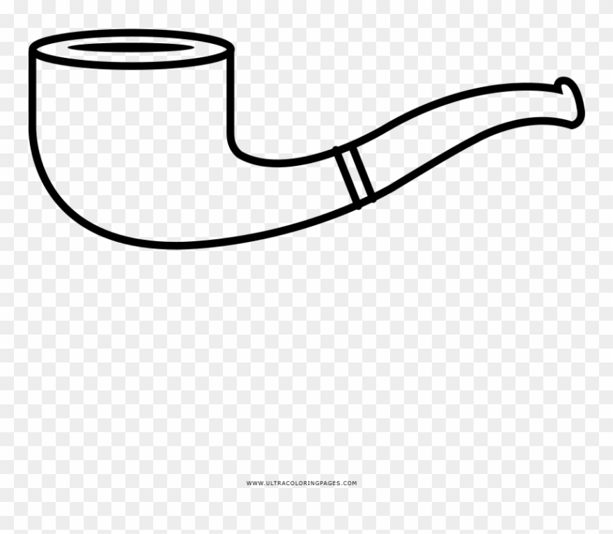 Pipe Coloring Page - Line Art Clipart
