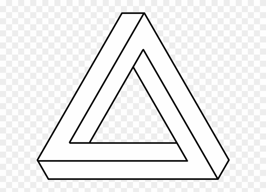 A Paintshop Pro Impossible Triangle Is Just What The - Python Turtle Optical Illusions Clipart