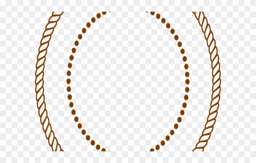 Vector Frame Clipart Rope - Circle Border - Png Download