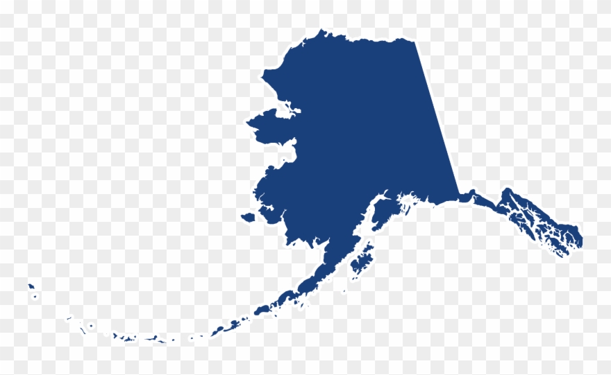 Alaska-outlined - Alaska Map Clipart