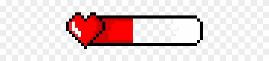 Health Bar Original Two Hit - Transparent Pixel Health Bar Clipart