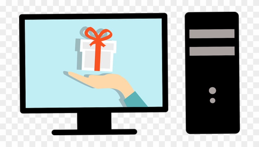 Cyber Security For Online Shopping » - Ordinateur De Bureau Dessin Clipart
