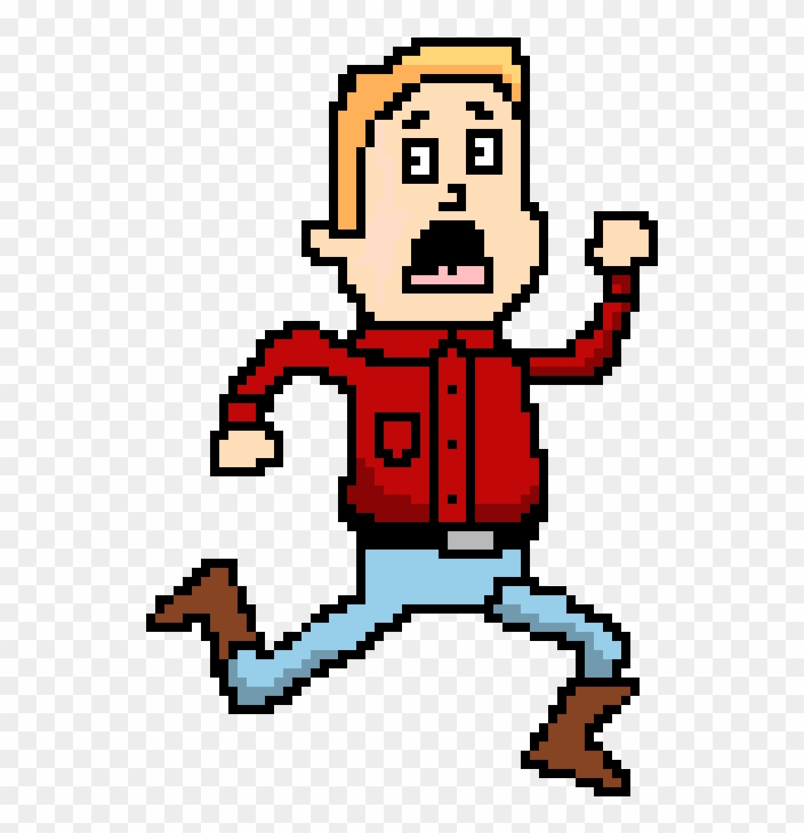 Farmer - Running1 - Cartoon Clipart