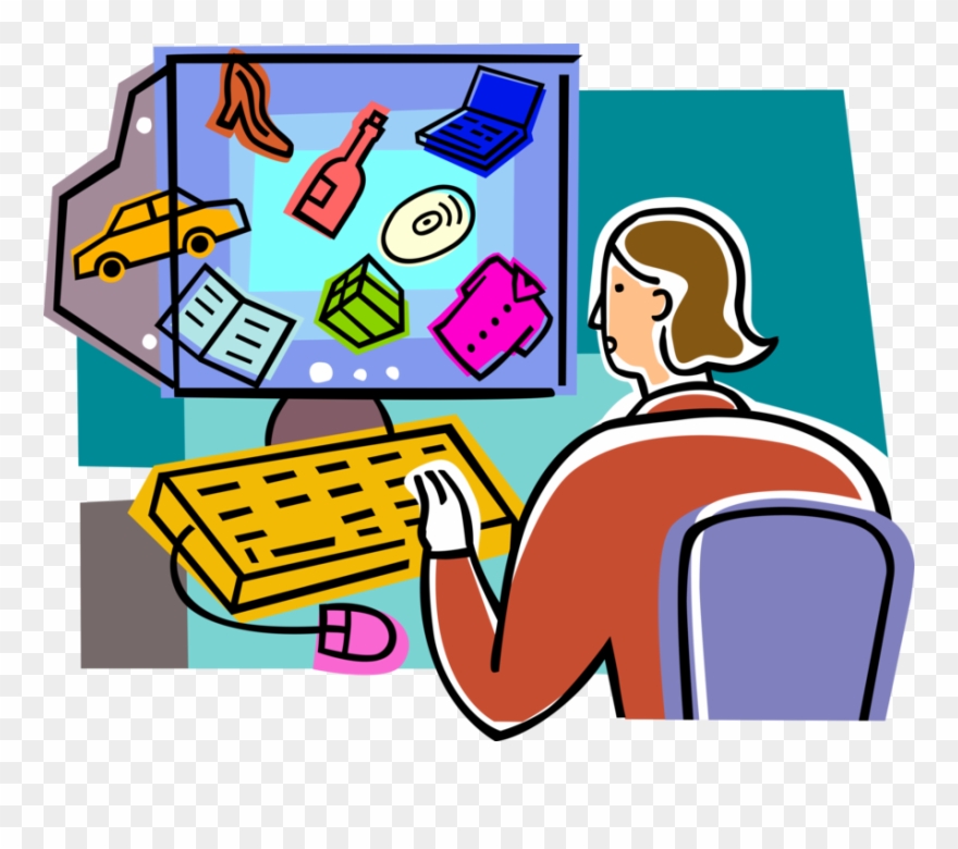 Vector Illustration Of Internet Online Ecommerce Shopping Clipart