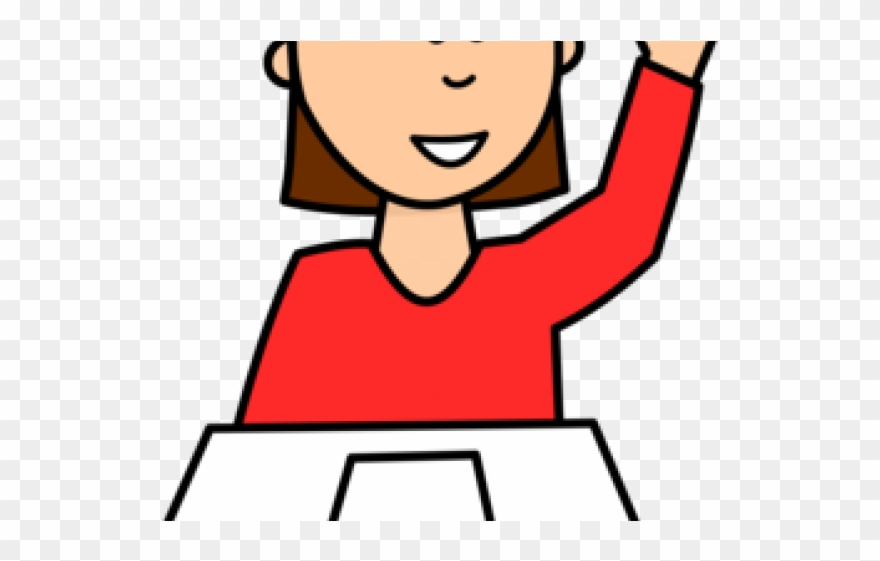 Human Clipart College Student - Someone Asking A Question - Png Download
