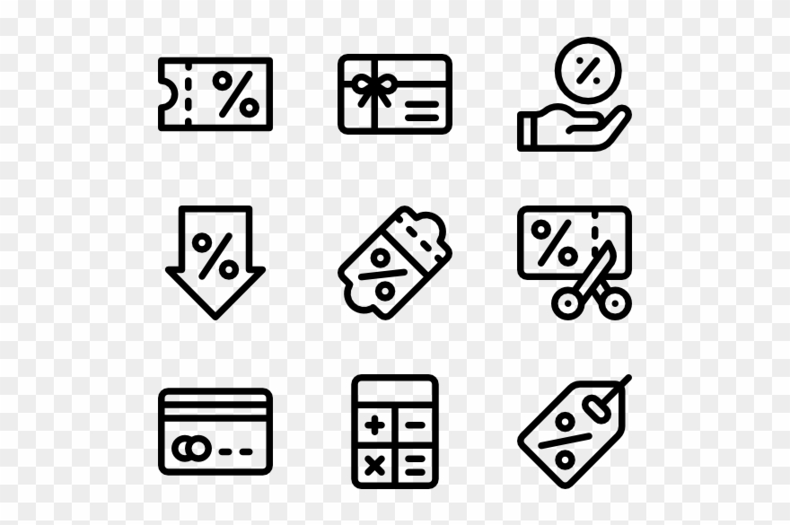 Black Friday - Information Icons Clipart