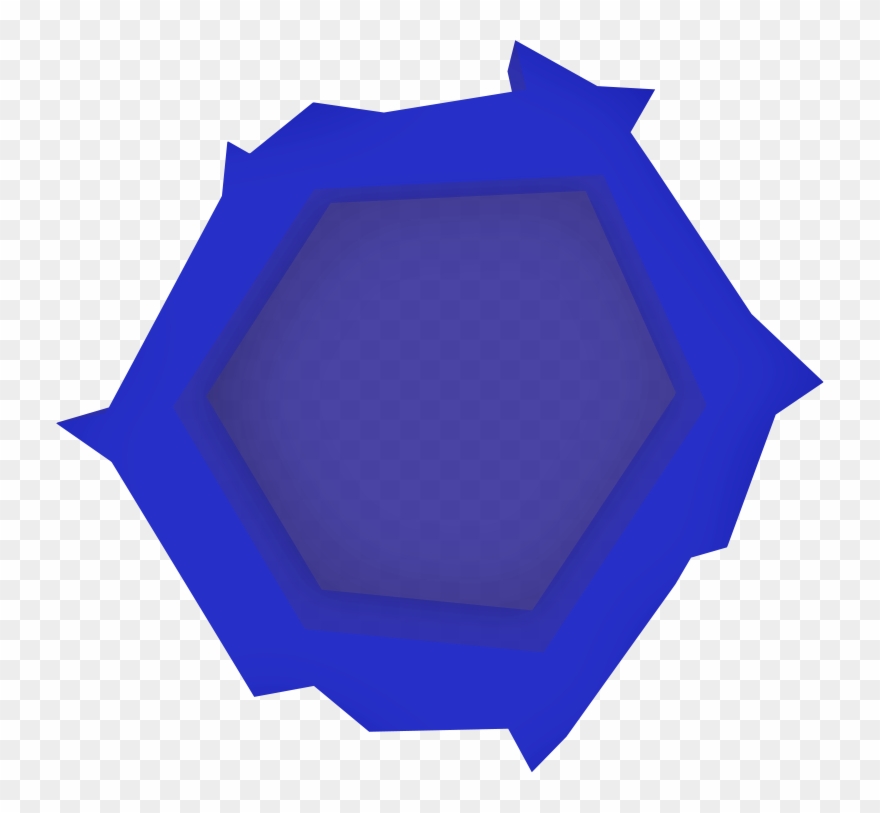 Blue Hexagon Detail Clipart