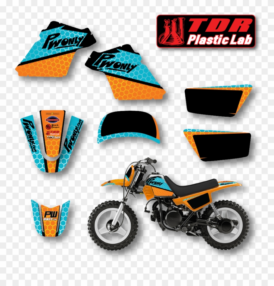Orange Hex Graphics Pw50 - Yamaha Pw 50 Clipart