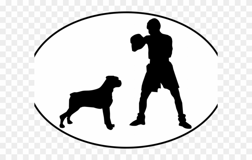 Boxer Clipart Silhouette - Silhouette - Png Download