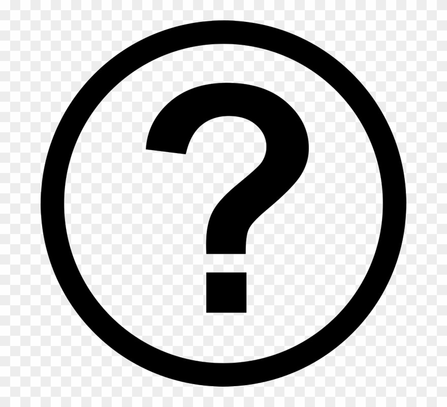 Question Mark Png Image Background - Number 2 With Circle Clipart