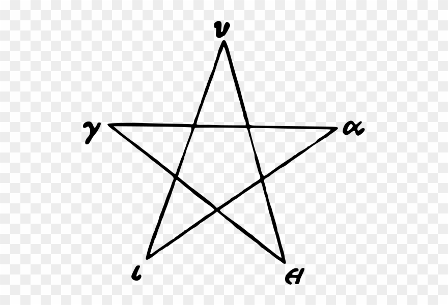 600px Hugieia Pentagram - Star Of David Vs Pentagon Clipart