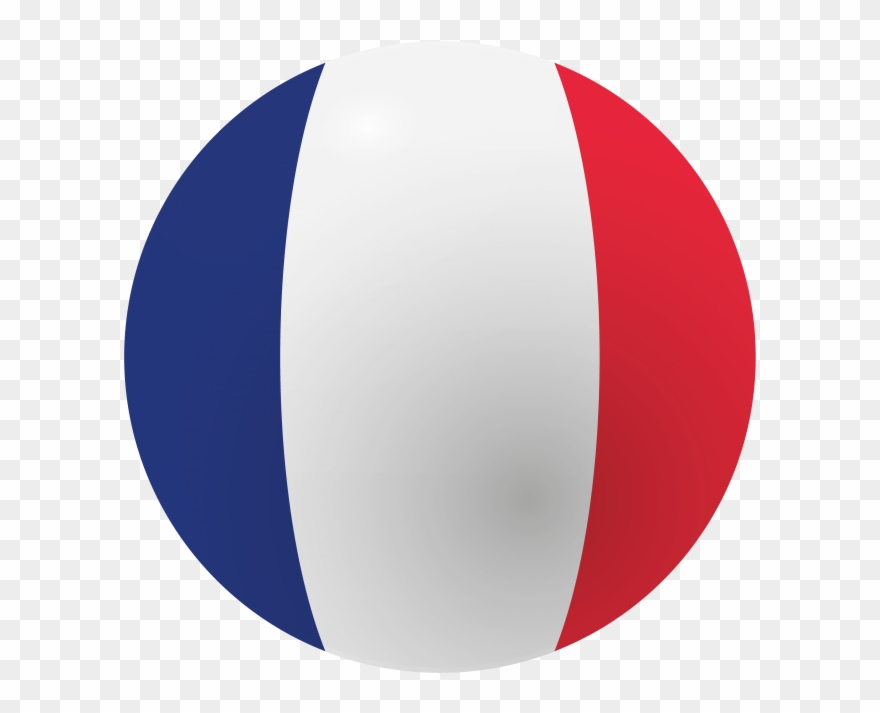 France Flag - Circle Clipart