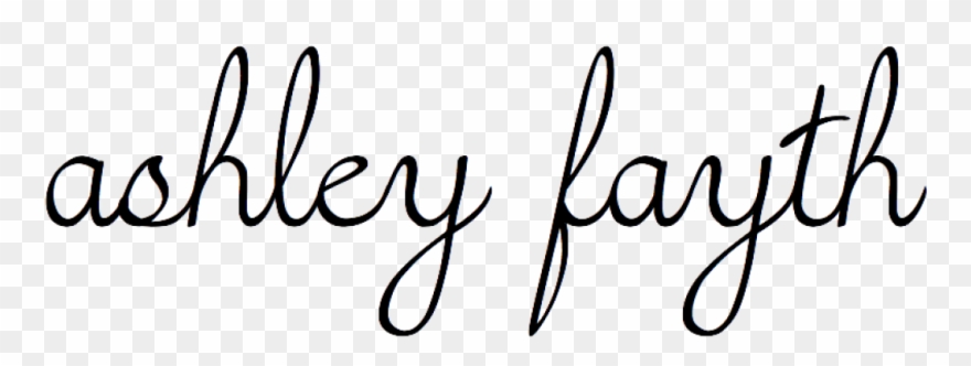 Cropped Ashley Fayth Logo New Cursive Clipart