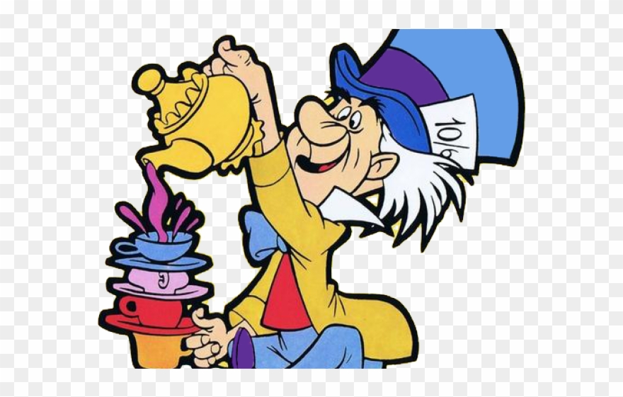 Teapot Clipart Mad Hatter - Png Download