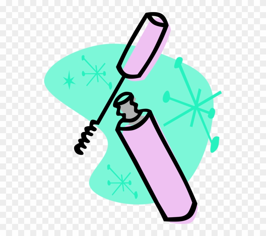 Vector Illustration Of Mascara Cosmetic Beauty Product Clipart