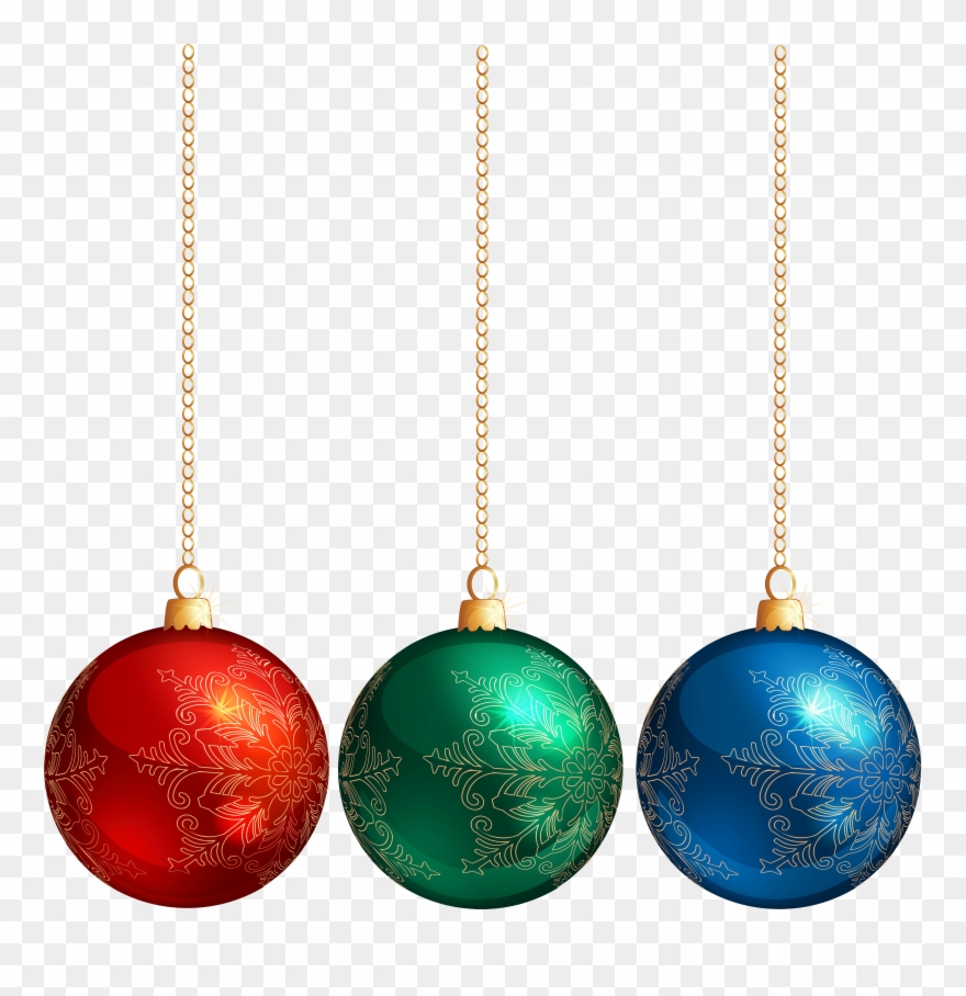 Hanging Christmas Ornament Transparent Clip Art - Png Download