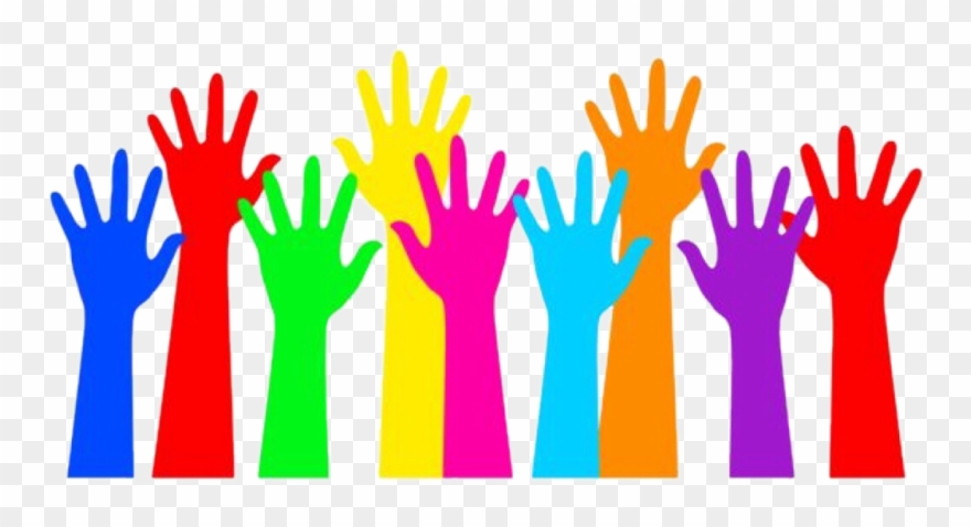 Many Hands Make Light Work - Colorful Hands Clipart - Png Download
