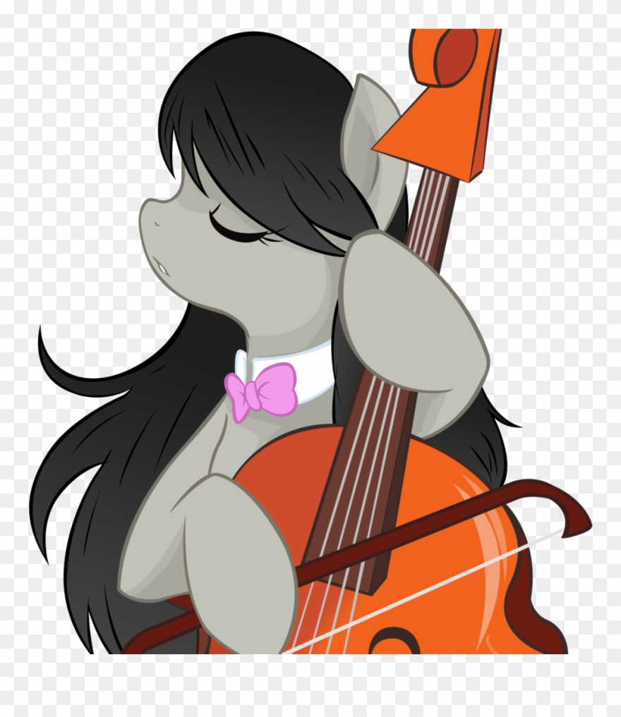 Them's Fightin' Herds Pony Cello Violin Family String - Cello Octavia My Little Pony Clipart